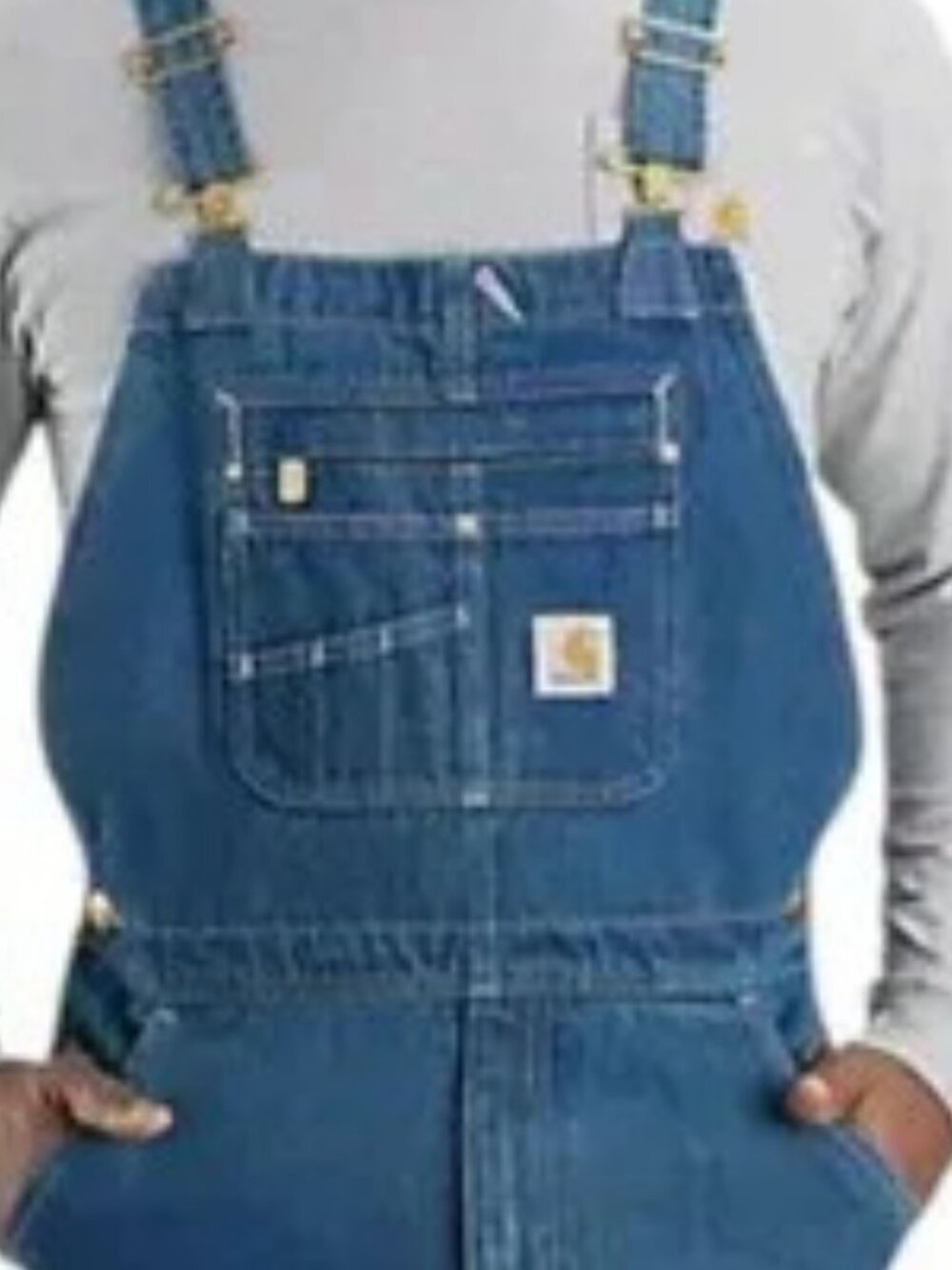 Carhartt LOOSE FIT Denim Bib Overalls.  SZ 44 x 30 Unisex. - Picture 4 of 4
